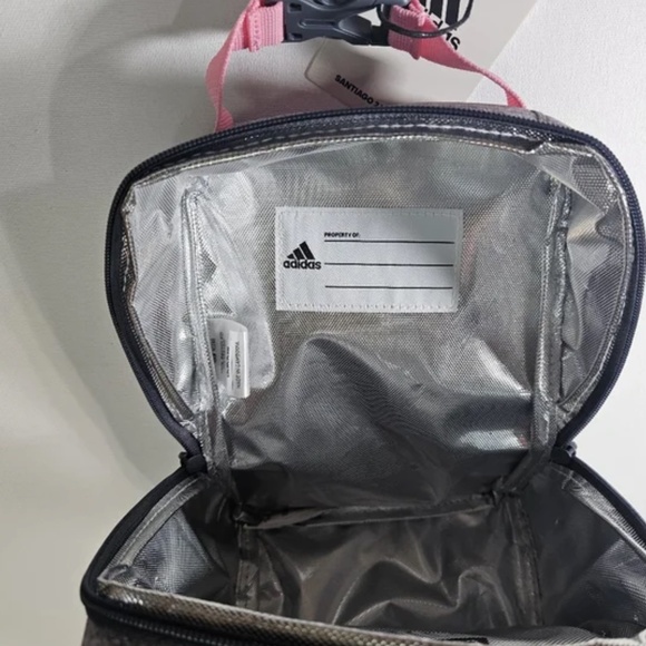 Adidas Kids Insulated Lunch Bag School Cooler New Recycled Material Backpack - Picture 8 of 9